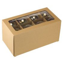 gjenstander Julekuler i glass, iriserende, klare, 7,5 cm, 12 stk.