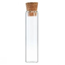 gjenstander Minivaser glass dekorative glassrør med korker H11,5cm 24stk