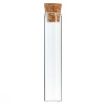 Reagensrør dekorative glassrør kork minivaser H13cm 24stk