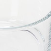 gjenstander Klar glassbolle, liten bolle for allsidig glassdekorasjon, blomster, sukkulenter og lys, 13 cm