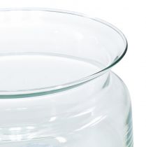 gjenstander Glassskål dekorativ skål glass svømmeskål Ø16cm H8cm