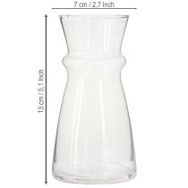 gjenstander Glassvase hyasintvase dekorativ vase gjennomsiktig Ø7cm H13cm