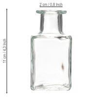 gjenstander Mini glassvasedekorasjon for minimalistisk interiør og moderne livsstil, 11 cm, 6 deler