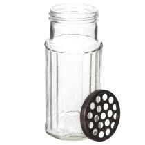 gjenstander Glassflaske i metallkurv, ideell for dekorative detaljer i stuen, 20 cm
