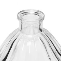 gjenstander Glassvaser minivaser glass pæreklare 8,5x9,5cm 6stk