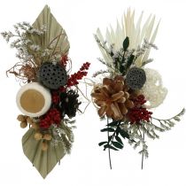 gjenstander Naturmaterialer gravarrangement eksotisk 4-fold assortert 28 stk