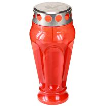 gjenstander Gravlys røde gravlys brennetid 18 timer Ø9 cm H19 cm 4 stk