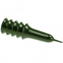 gjenstander Gravvase 42cm mørkegrønn vase gravdekorasjon sørgeblomster 5stk