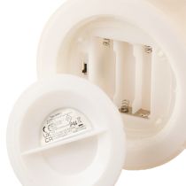 gjenstander Stort LED-lys med timer, for utendørs bruk, varmhvit, Ø12,5 cm, H20 cm