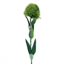 gjenstander Grønn skjegg nellike kunstig blomst som fra hagen 54cm