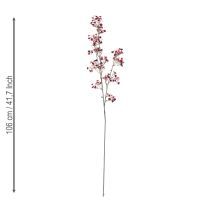 gjenstander Gypsophila kunstig babypust Bordeaux 106 cm 2 stk