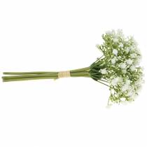 gjenstander Gypsophila kunstig gypsophila i en haug hvit H28cm 6stk