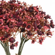 gjenstander Gypsophila kunstige røde kunstige blomster høst 29,5cm 18stk