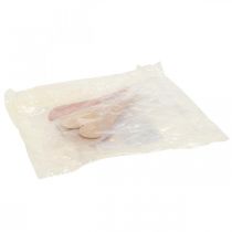 gjenstander Hengende deco-hjerter til å henge opp oransje/gul 10cm 6stk