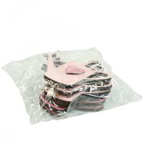 gjenstander Hengende dekorasjon tre vannkanne deco rosa deco henger 14x12cm 6stk