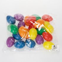 gjenstander Påskeeggpynt til vårdekorasjon, hjem eller hage. Fargerike pyntegjenstander, 6 cm, 24 deler.