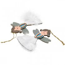 gjenstander Julepyntfigurer Juletrepynt tre 14,5x10cm 6stk