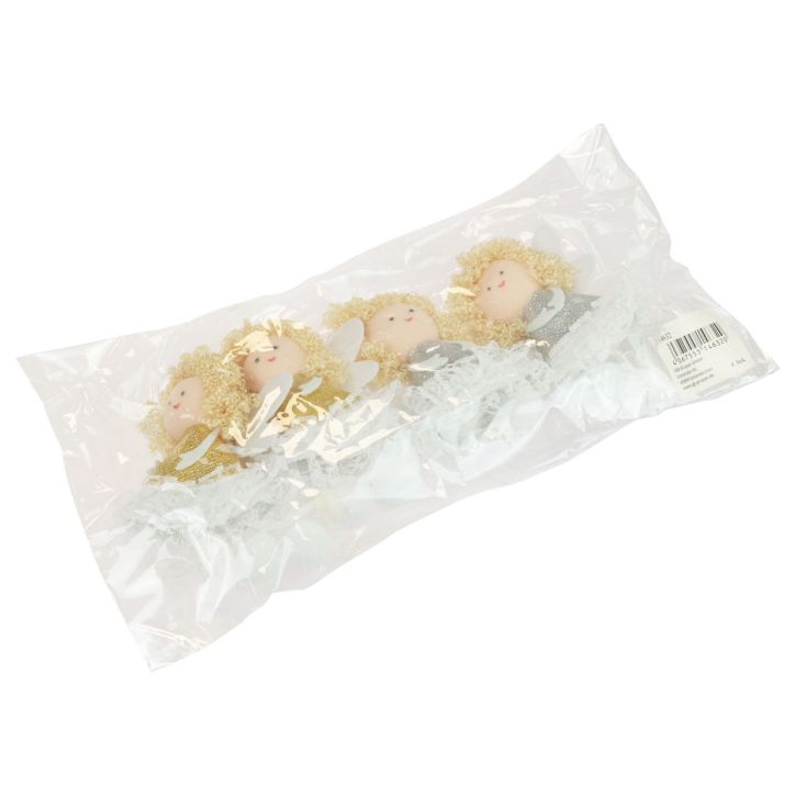 gjenstander Engleanheng tredekorasjon Julepynt H13,5cm 4 stk