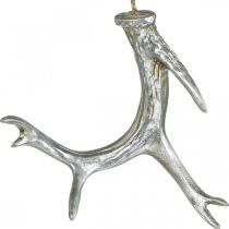 Juleanheng deco gevir advent sølv 15cm 4stk