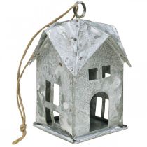 gjenstander Julehenger metallhus shabby chic hvit H9,5cm 3stk