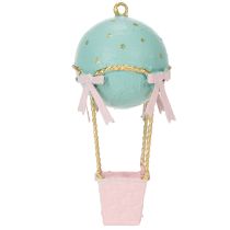 gjenstander Ballongdekorasjon, varmluftsballong som en original gaveidé eller blikkfang hjemme, 19 cm