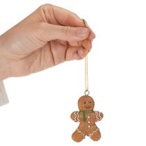 gjenstander Dekorative pepperkakemann-pynt til juletre, 6 cm, 12 stk.