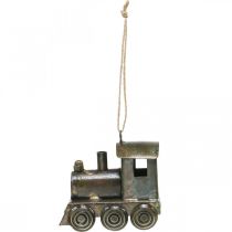 gjenstander Juletre-pynt lokomotiv, metall, 7,5 cm høy