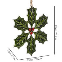gjenstander Kristtorn-pynt, juledekorasjon til oppheng, 26 cm