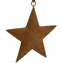 Juleanheng stjerne metall stjerne rust look H13,5cm