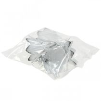 gjenstander Hengende anheng Alvedekor Metall Hvit Ø6cm H9cm 4 Stk