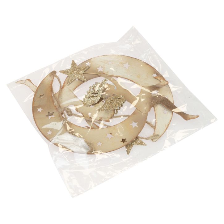 gjenstander Engelanheng stjerne julepynt for oppheng H19cm 2 stk