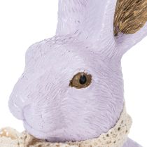 gjenstander Påskehare-dekorasjonsfigur med sløyfe for stilig påskedekorasjon i hjemmet, 27 cm