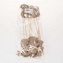 gjenstander Dekorativ påskeharefigur for vårdekorasjoner og sesongdetaljer, 42 cm, 8 deler