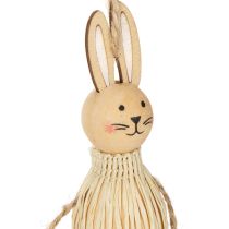 gjenstander Påskeharepynt Hengende ornamenter for festlig påskedekorasjon 12 cm 4 deler