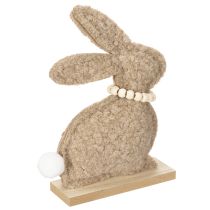 gjenstander Påskeharefigur vårdyrdekorasjon til stue og bord 18 cm 6 stk