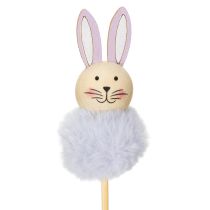 gjenstander Fluffy påskeharefigurer for muntre påskefeiringer, romdekorasjon, 34 cm, 12 deler
