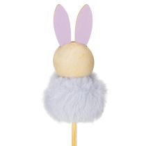 gjenstander Fluffy påskeharefigurer for muntre påskefeiringer, romdekorasjon, 34 cm, 12 deler