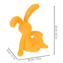 gjenstander Dekorativ påskehare laget av plast, ideell som dekorasjon og gaveidé, 20 cm, 2 stk.