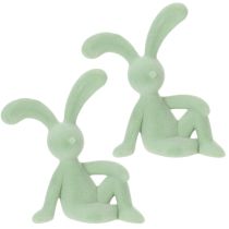 gjenstander Dekorativ påskeharefigur for stilig hjemmedekorasjon og påske, 22 cm, 2 stk.