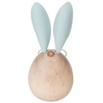gjenstander Dekorative trefigurer av kaniner med ansikter for lekne detaljer på bord og hyller, 14 cm, 3 stk.