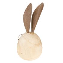 gjenstander Dekorativ kanin laget av tre og metall med et humoristisk design, et vennlig blikkfang, 19 cm, 2 stk.