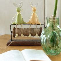 gjenstander Dekorativ hylle i keramikk med påskehare for en munter atmosfære, 22 cm, 2 stk.