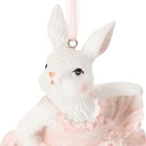 gjenstander Ballerinakanin-anheng, et høydepunkt for påskegrener eller juletrær, 12 cm, 2 stk.