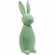 Påske dekorasjon kanin 47cm grønn flokket påske kanin dekorasjon figur påske