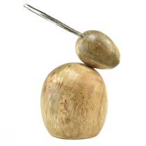 gjenstander Kaniner dekorasjon tre metall sølv påske 12,5x14x16,5cm