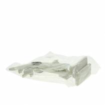 gjenstander Kanin med hageredskaper hvitt tre H28/30,5 cm sett med 2