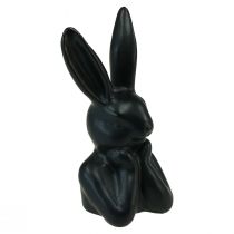 gjenstander Kanin tenker kanin byste svart 7×6×15cm