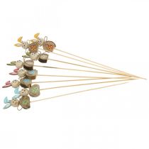 gjenstander Påskehare i tre, blomsterplugg, påske, kaninplugg 8 cm, 8 stk.