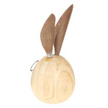 gjenstander Eggformet kanindekorasjonsfigur med karakter for vår- og sesongdekorasjon, 14 cm, 3 deler