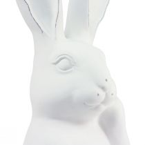 gjenstander Kanin dekorasjon kanin hvit kunststein tenker 18×12,5×30,5cm